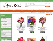 Tablet Screenshot of annspetals.com